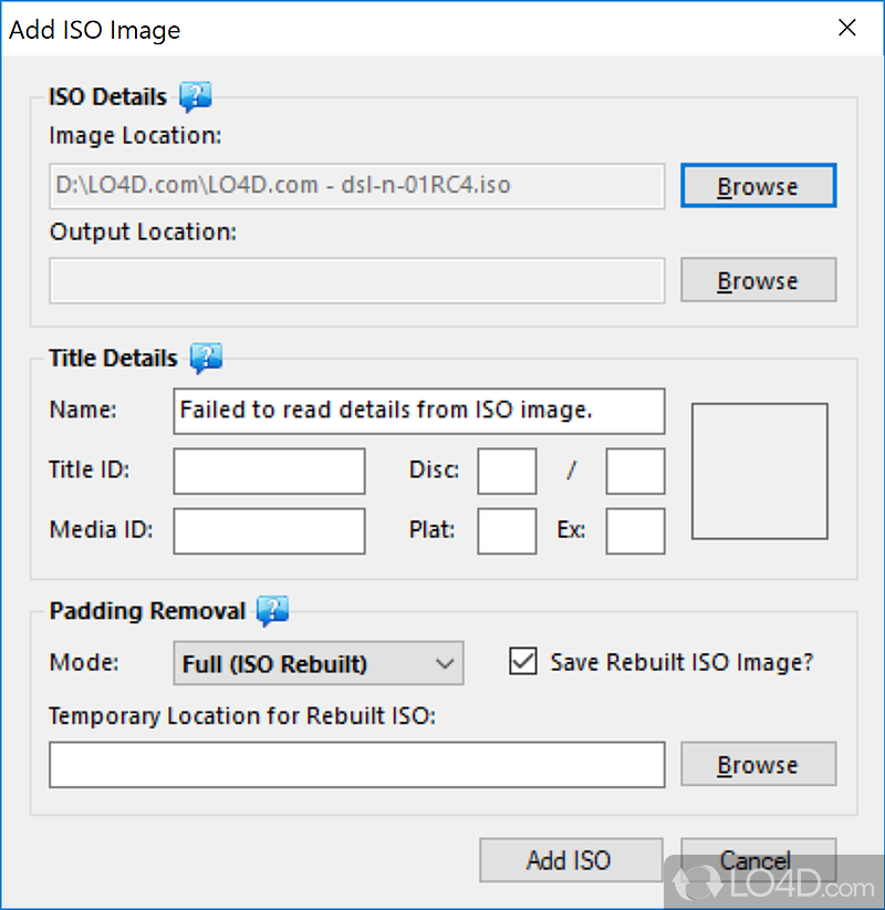 Convert Xbox ISO images to Games on Demand - Screenshot of ISO2GoD