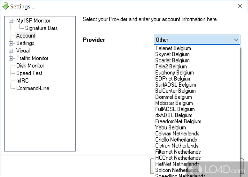 An overall good bandwidth monitoring software application - Screenshot of ISP Monitor