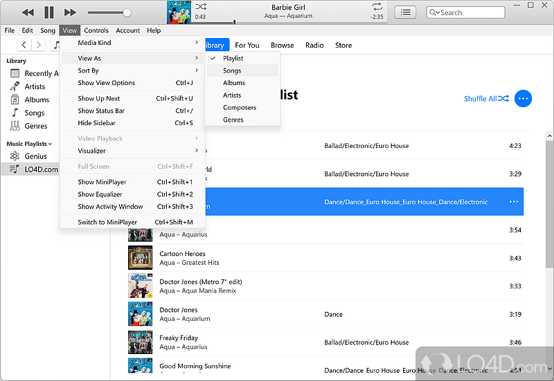 Easy access to over 70 million ad-free songs - Screenshot of iTunes