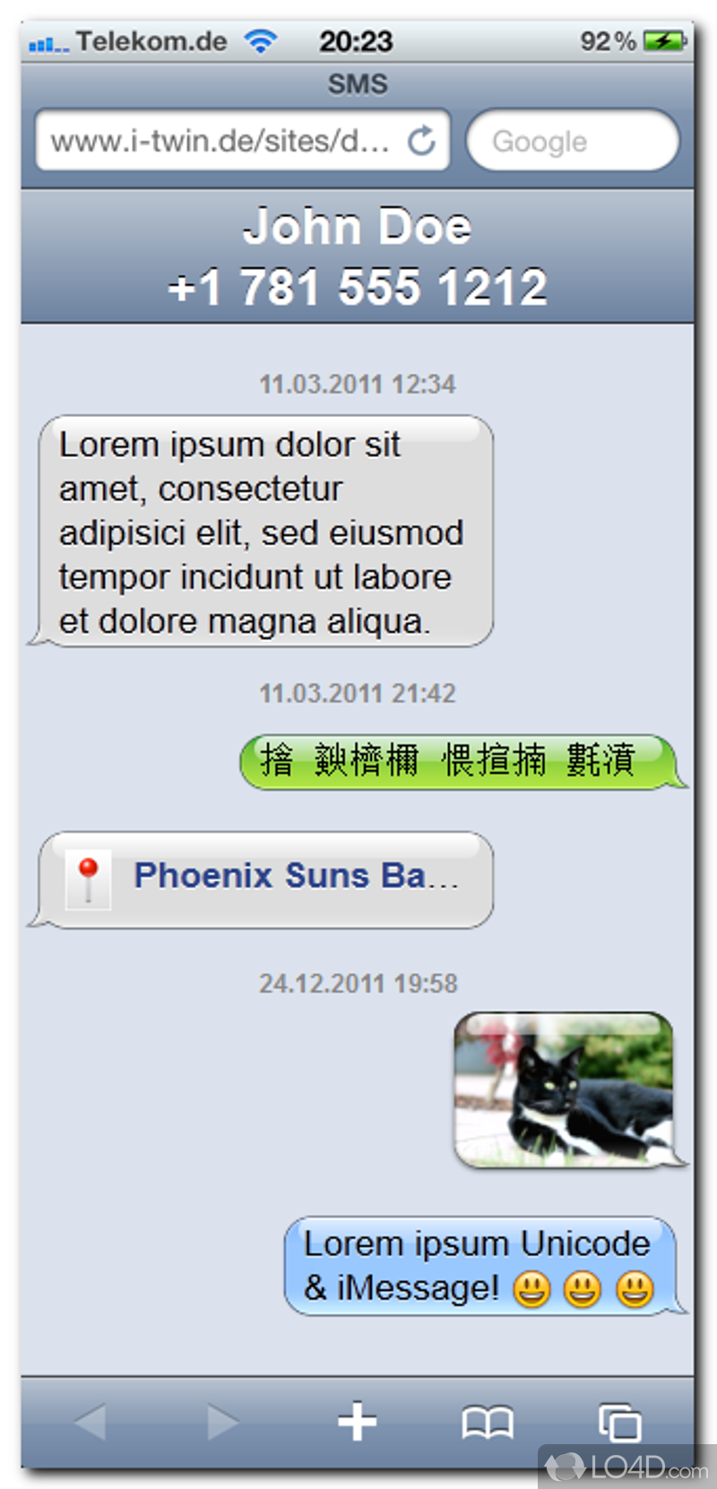 decipher textmessage app malware