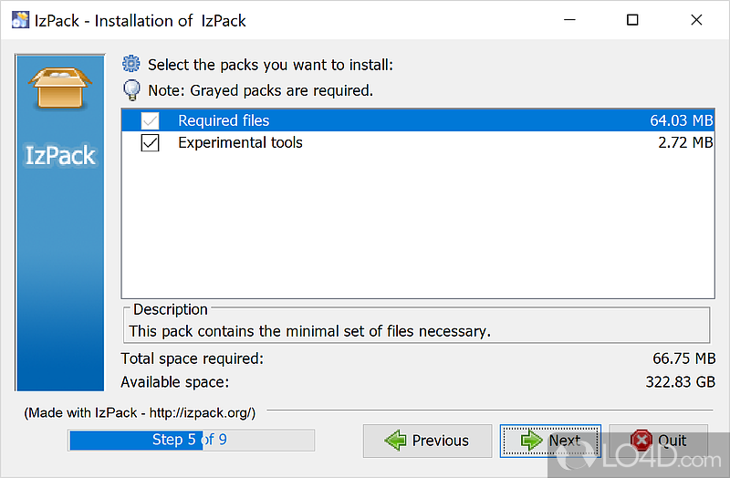 IzPack screenshot