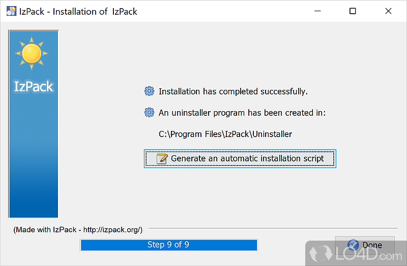 IzPack screenshot