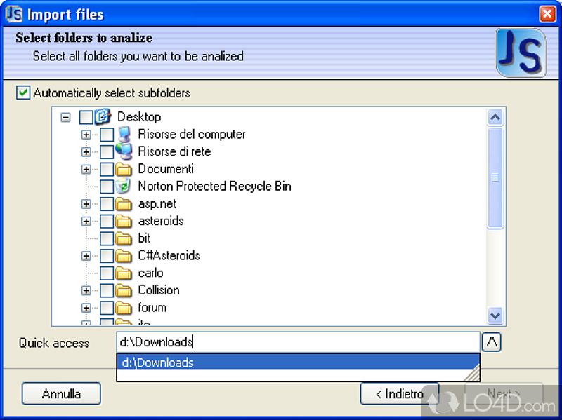 Advanced file organizer, multimedia optimized - Screenshot of JeniuS
