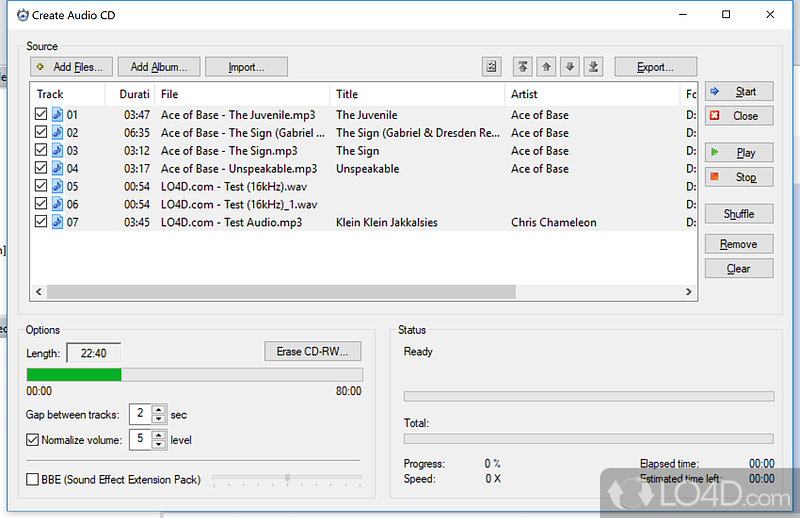 Media player, burner, library and much more - Screenshot of JetAudio Basic