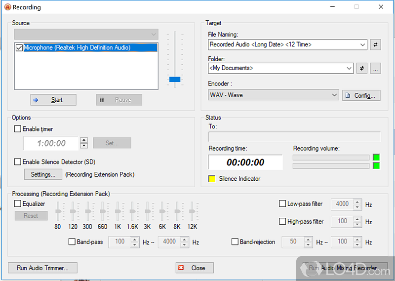 JetAudio Basic: User interface - Screenshot of JetAudio Basic