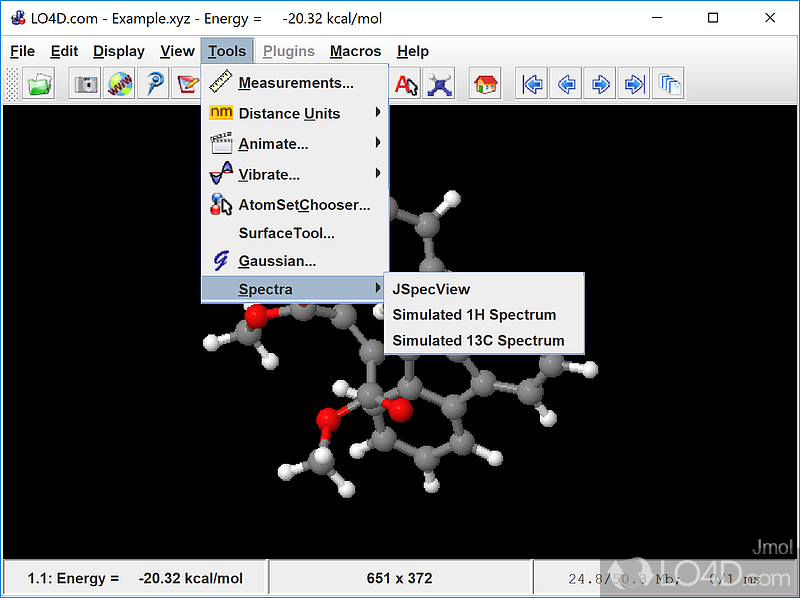 Jmol screenshot