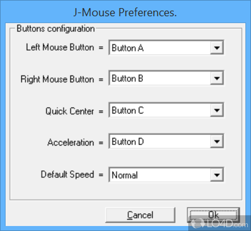 Make the joystick or gamepad to work like a mouse - Screenshot of jmouse