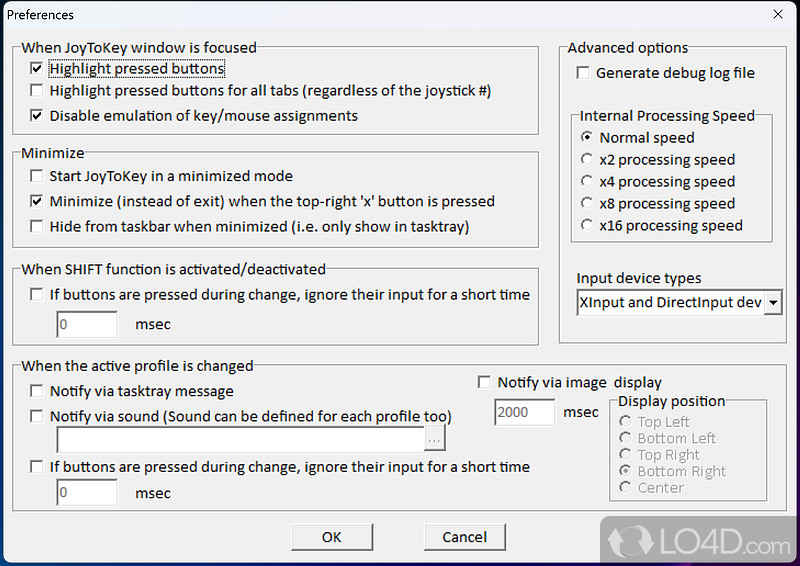 Turn Your PC Gamepad's Input Into Keyboard Or Mouse Input - Screenshot of Joy2Key