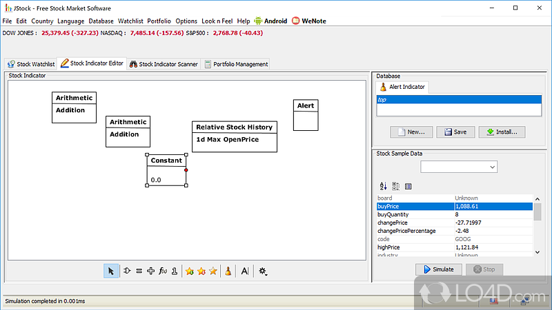 JStock screenshot