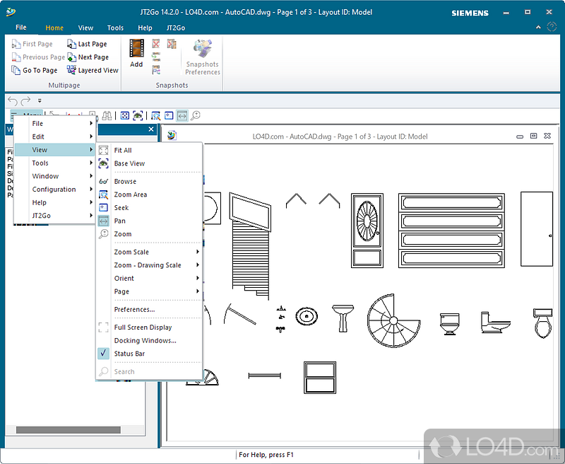 The industry leading no charge 3D JT viewing tool for Windows PC - Screenshot of JT2Go