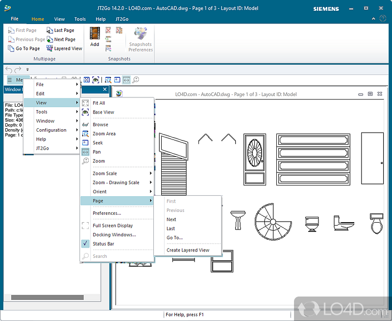 Free viewing tool for JT data - Screenshot of JT2Go