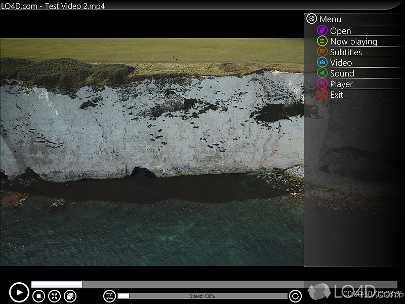 To play most videos, developed as a GUI for VLC media player - Screenshot of JuceVLC