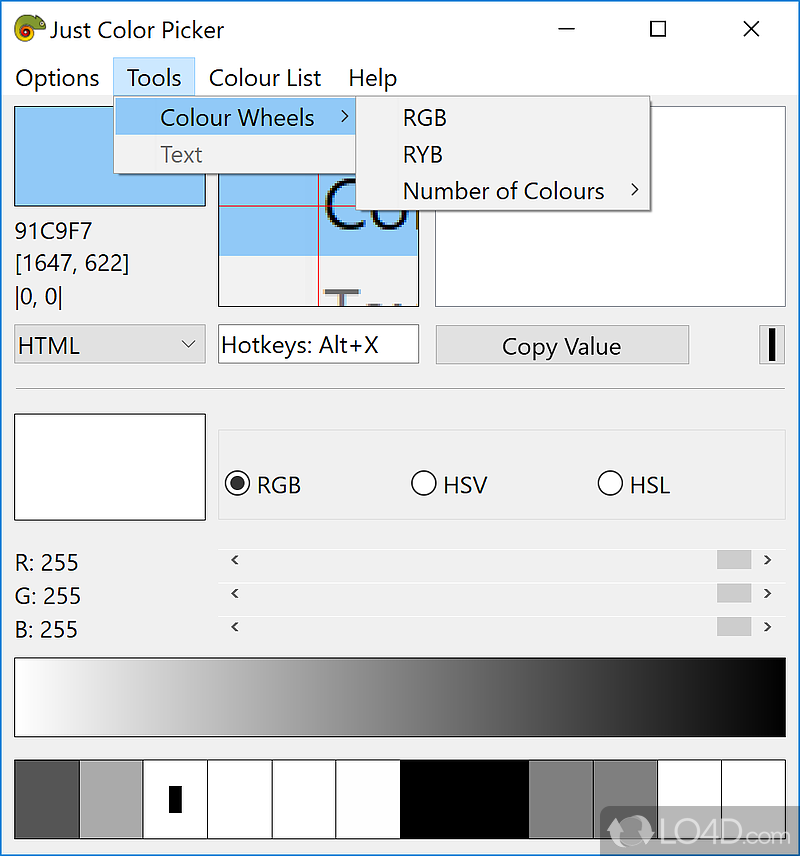 just color picker for mobile app