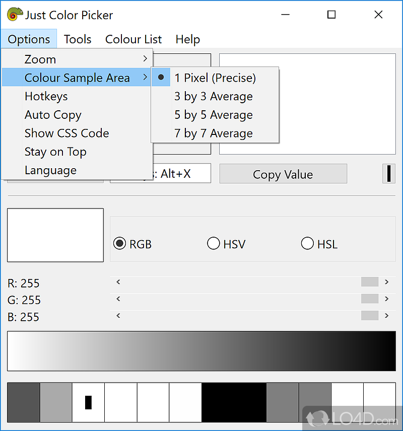 use just color picker in netbeans