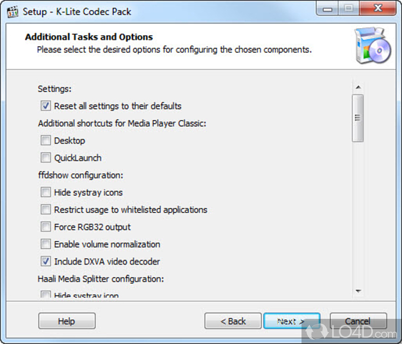Core Features and Basic Functions - Screenshot of K-Lite Codec Pack Full