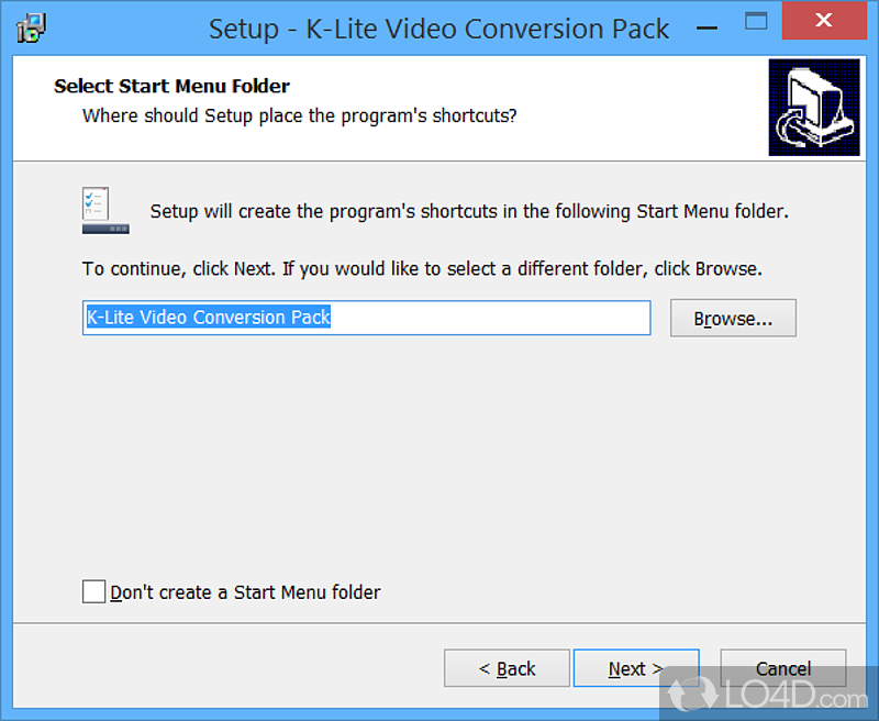 Allows you to convert video files into various formats - Screenshot of K-Lite Video Conversion Pack