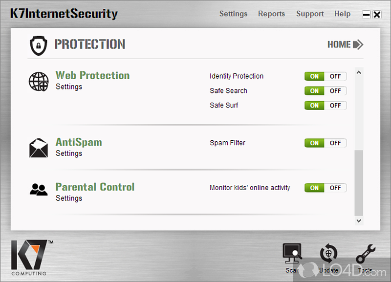 K7 Total Security: K7 Antivirus Plus - Screenshot of K7 Total Security