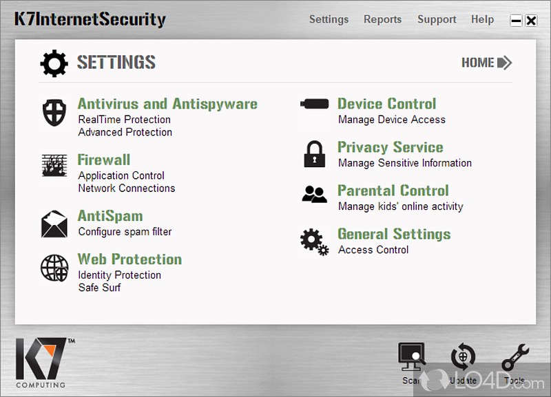 K7 Total Security:  - Screenshot of K7 Total Security