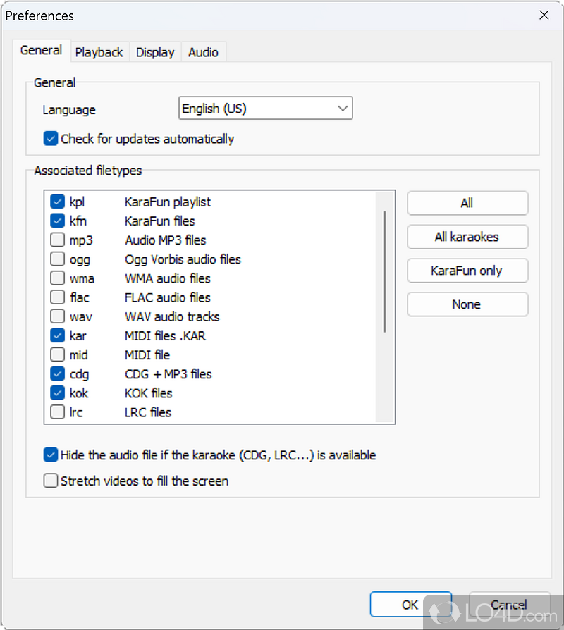 Display lyrics on multiple monitors - Screenshot of KaraFun Player