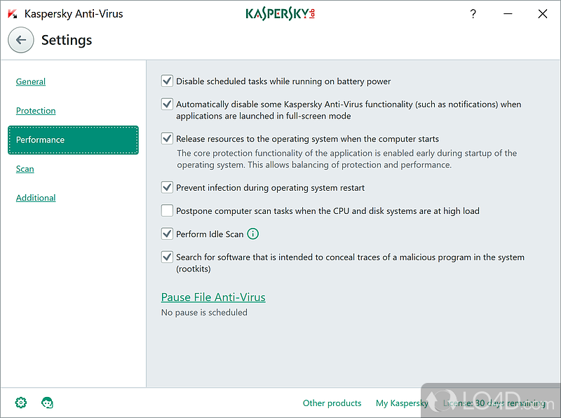 Kaspersky Anti-Virus screenshot