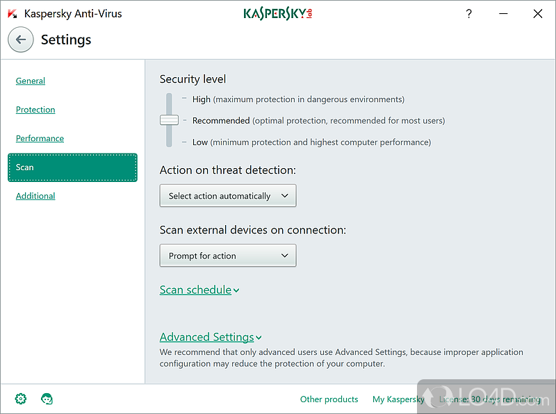 Kaspersky Anti-Virus screenshot