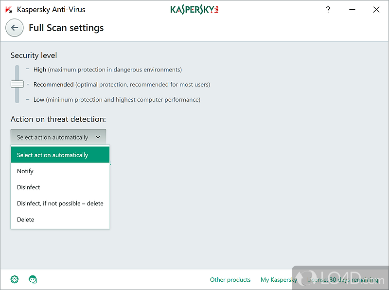 Kaspersky Anti-Virus screenshot