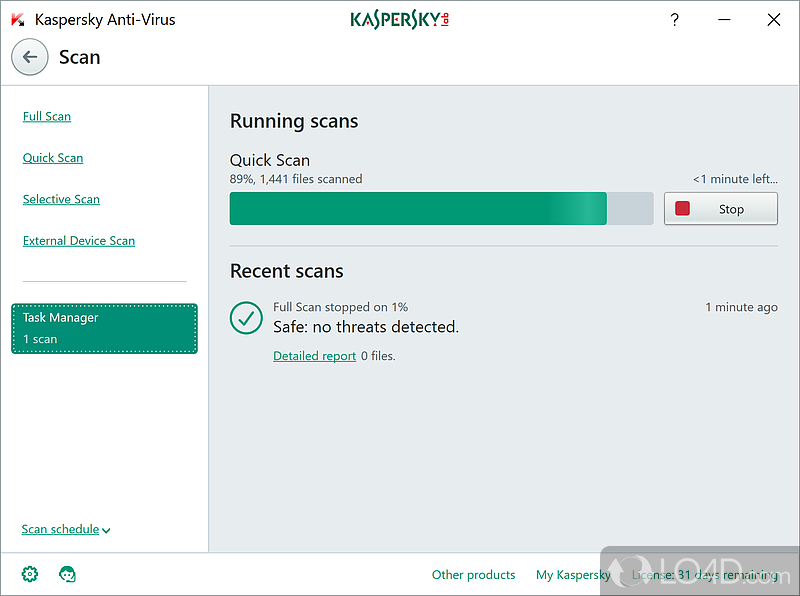 Kaspersky Anti-Virus screenshot