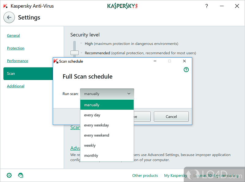 Kaspersky Antivirus: Hybrid Protection - Screenshot of Kaspersky Antivirus