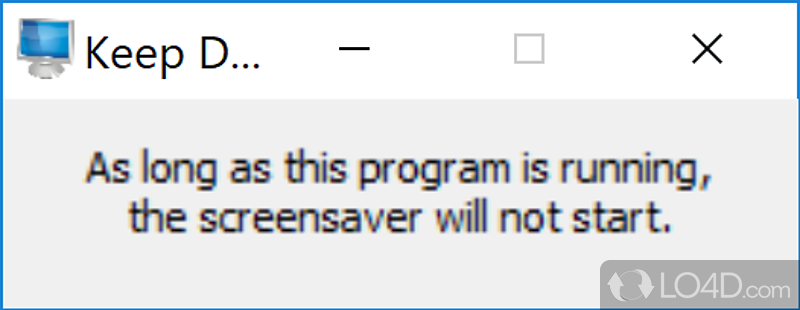 Can prevent display from going into screensaver mode - Screenshot of Keep Display On