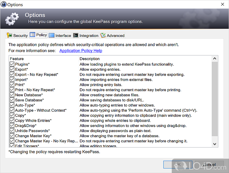 KeePass: Strong Security - Screenshot of KeePass