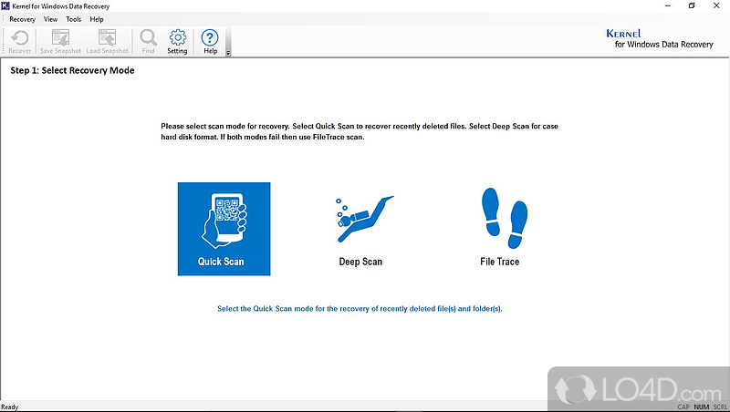 Kernel for NTFS - Data Recovery Software - Screenshot of Kernel for Windows Data Recovery