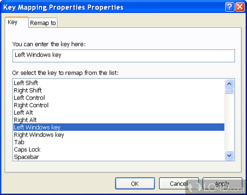 Free keyboard tool for easy remapping - Screenshot of Key Remapper