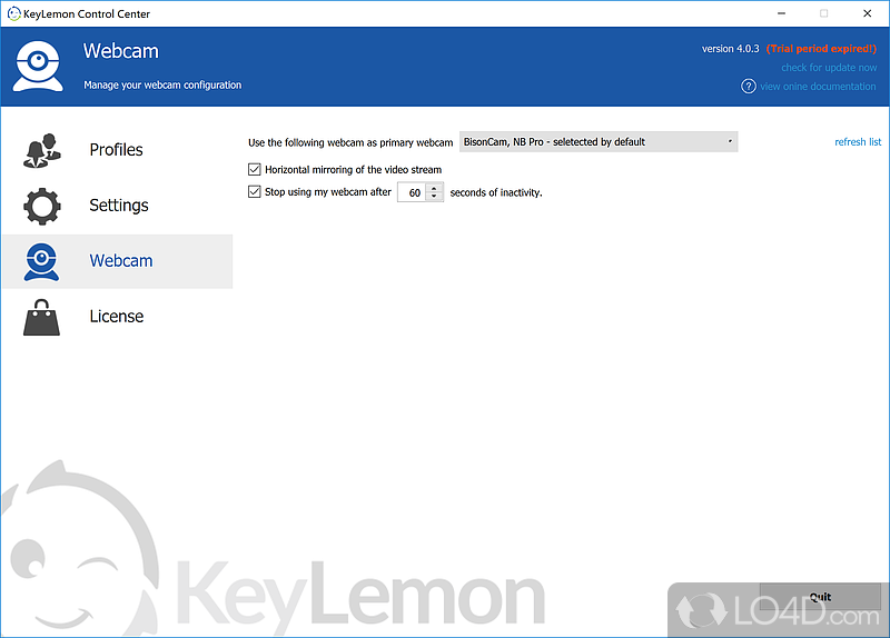 Keep predators at bay - Screenshot of KeyLemon