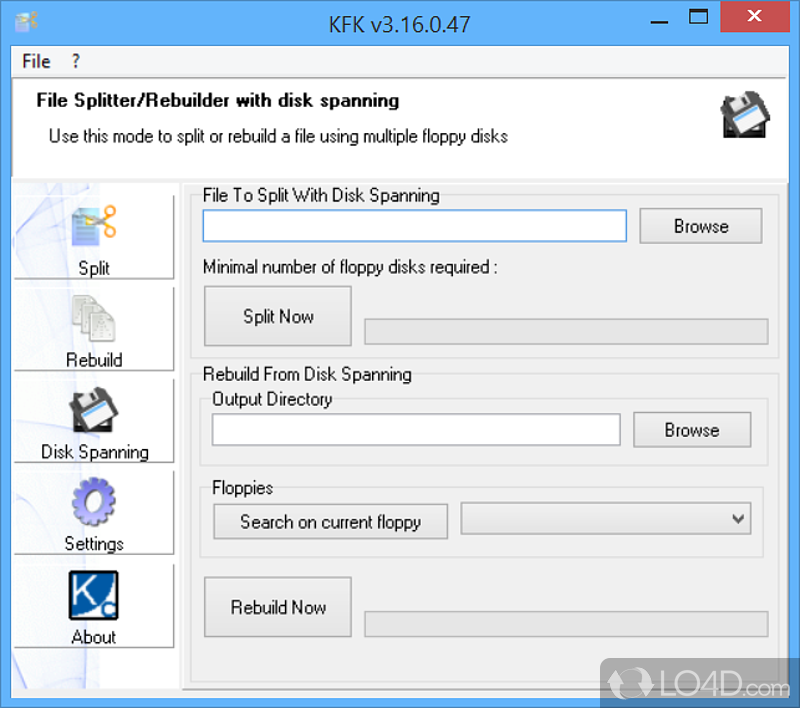 Fast processing of large files - Screenshot of KFK
