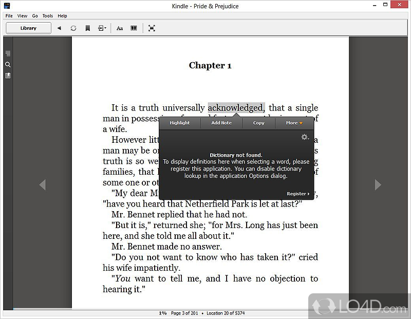 Kindle for PC: Read books - Screenshot of Kindle for PC