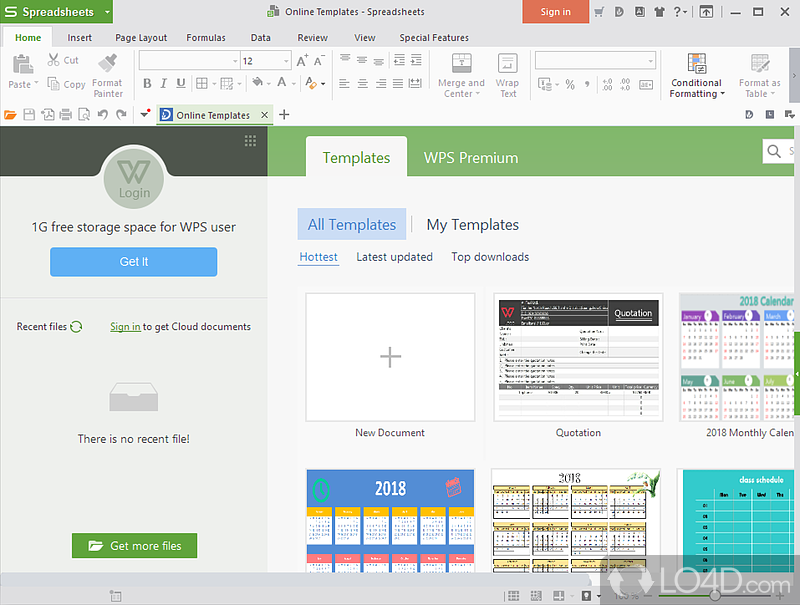 Three tools with intuitive and straightforward looks - Screenshot of WPS Office