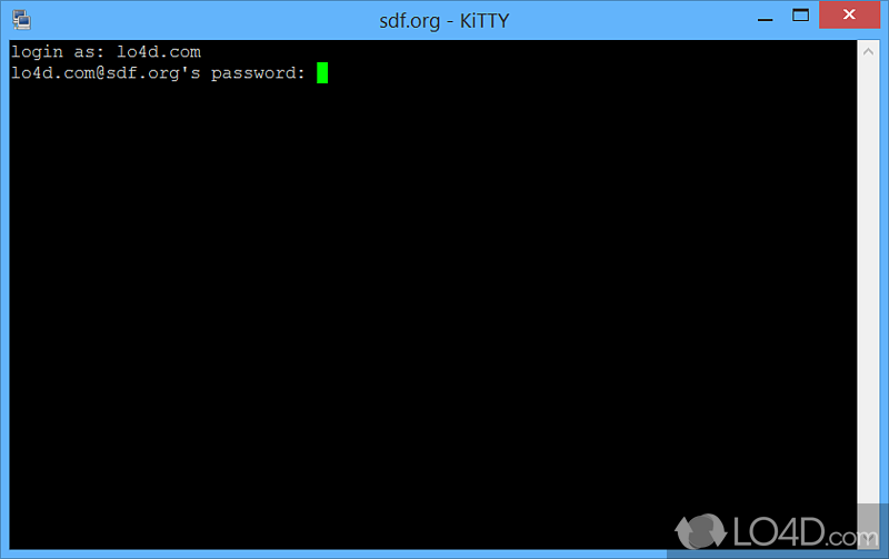 Complete and reliable Telnet and SSH client for Windows - Screenshot of KiTTY