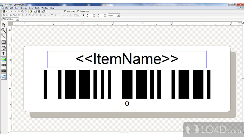 Print shipping, inventory, pricing, product barcode labels - Screenshot of Label Flow Barcode
