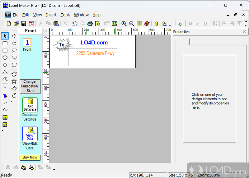 Design and print address labels, envelopes and more from Excel, Access files - Screenshot of Label Maker Pro