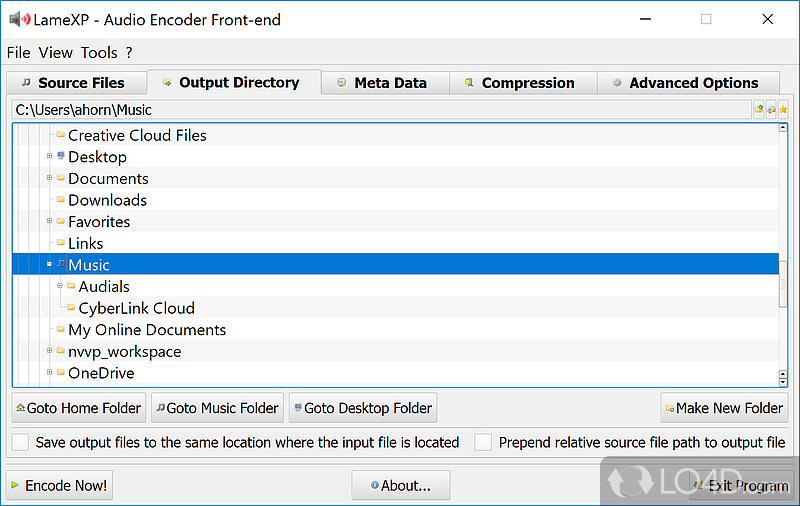 Edit metadata and create playlists - Screenshot of LameXP