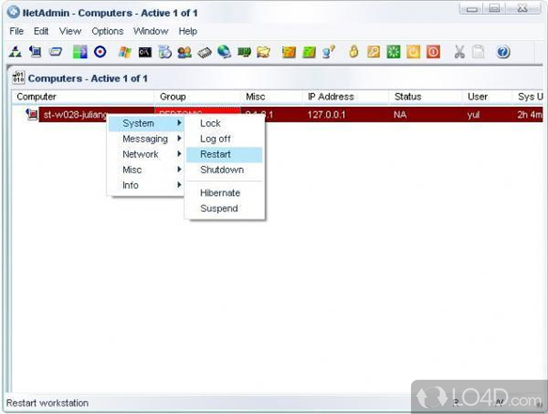 Useful and powerful network administrator - Screenshot of LanTool