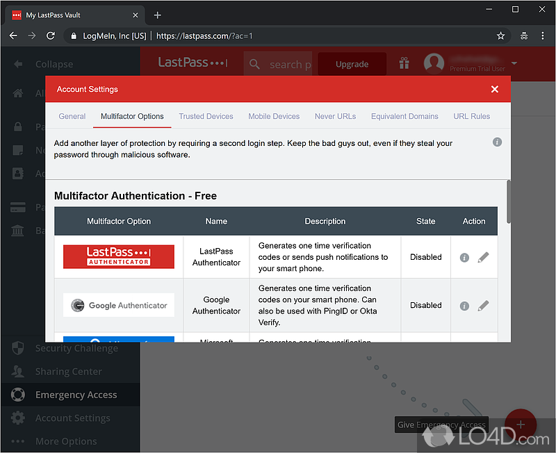 Create strong passwords - Screenshot of LastPass