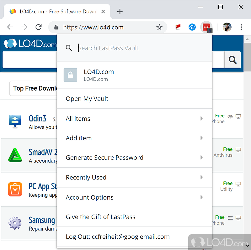 lastpass password manager