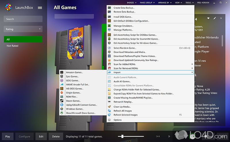 Emulate, Organize, and Beautify Your Game Collection - Screenshot of LaunchBox