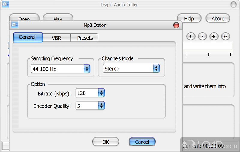 Cut files and save to various formats - Screenshot of Leapic Audio Cutter