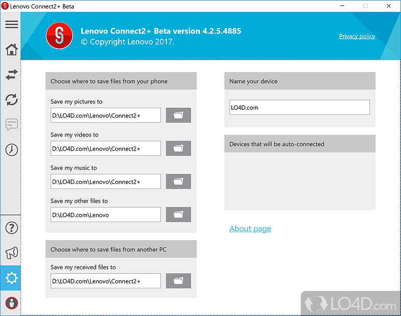 And now, the not-so-good parts - Screenshot of Lenovo Connect2