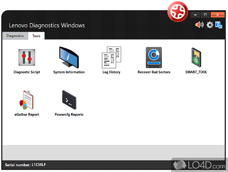 Diagnose issues with Lenovo by running troubleshooting tests - Screenshot of Lenovo Diagnostics