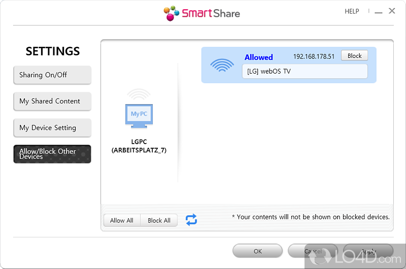 Lg smart share app download