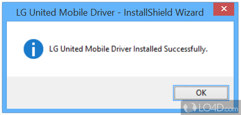 Provides support for LG phones on Windows systems - Screenshot of LG United Mobile Driver