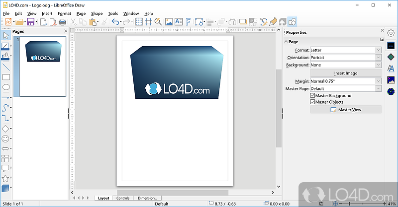 Present pertinent data in a custom setting - Screenshot of LibreOffice
